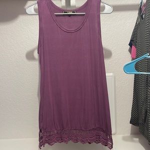 Purple tank, size small